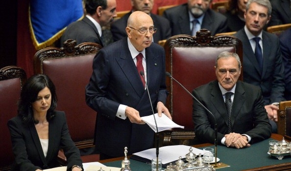 Insediamento del Presidente Napolitano